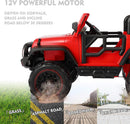 2-Seater 12V Electric Ride-On Truck and Car with Parental Remote Control and Protective Cover for Kids Magic Cars 8