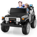2-Seater 12V Ride-On RC Truck Car with Laser Light and Music Licensed Toyota FJ40 Magic Cars 9