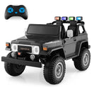 2-Seater 12V Ride-On RC Truck Car with Laser Light and Music Licensed Toyota FJ40 Magic Cars Variant 0