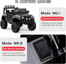 12V Battery-Powered 2-Seater Ride-On Truck Car for Kids with Remote Control and LED Lights Magic Cars 4