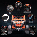 2-Seater Kids 4WD Ride-On UTV Truck with 24V 7AH Batteries and 200W Motor Magic Cars 7