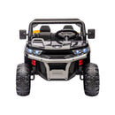 2-Seater Electric Ride-On UTV Vehicle with Remote Control and Non-Slip Black Design Magic Cars 2