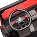 2-Seater Electric Ride-On UTV with Remote Control and Non-Slip Wheels Black and Red Magic Cars 13