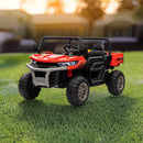 2-Seater Electric Ride-On UTV with Remote Control and Non-Slip Wheels Black and Red Magic Cars 1