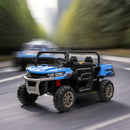 2-Seater Blue Electric Ride-On UTV with Remote Control and Non-Slip Tires Magic Cars 0