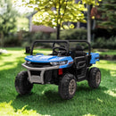 2-Seater Blue Electric Ride-On UTV with Remote Control and Non-Slip Tires Magic Cars 1