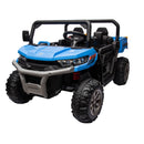 2-Seater Blue Electric Ride-On UTV with Remote Control and Non-Slip Tires Magic Cars 2