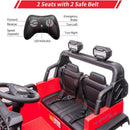 24V Red Kids Ride-On Car with Remote Control, Large Seat and Powerful Wheels, 2-Seater Magic Cars 3