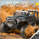 24V 2-Seat Kids Electric Ride-On Truck with Remote Control and Rechargeable Battery Magic Cars 3