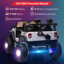 2-Seat 24V Kids Ride-On Truck with Remote Control, 4 Motors, 7Ah Battery for Ages 3-8 Years Magic Cars 2