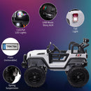 2-Seat 24V Kids Ride-On Truck with Remote Control, 4 Motors, 7Ah Battery for Ages 3-8 Years Magic Cars 3