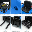12V Electric Ride-On Forklift Car with Liftable Fork, 2 Speeds, Remote Control, and Music Magic Cars 15