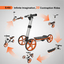 Constructible Balance Bike and Sit-Stand Scooter Kit for Kids Ages 1-4 Magic Cars 3