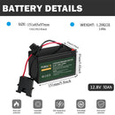 2000 Cycles Replacement Battery Compatible with Fisher Price Power Wheels 12V Magic Cars 1