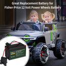 2000 Cycles Replacement Battery Compatible with Fisher Price Power Wheels 12V Magic Cars 5