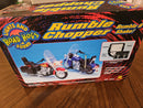 2001 ROAD RIPPERS HARLEY DAVIDSON CHOPPER 3401 RED with FLAMES in BOX Magic Cars 3