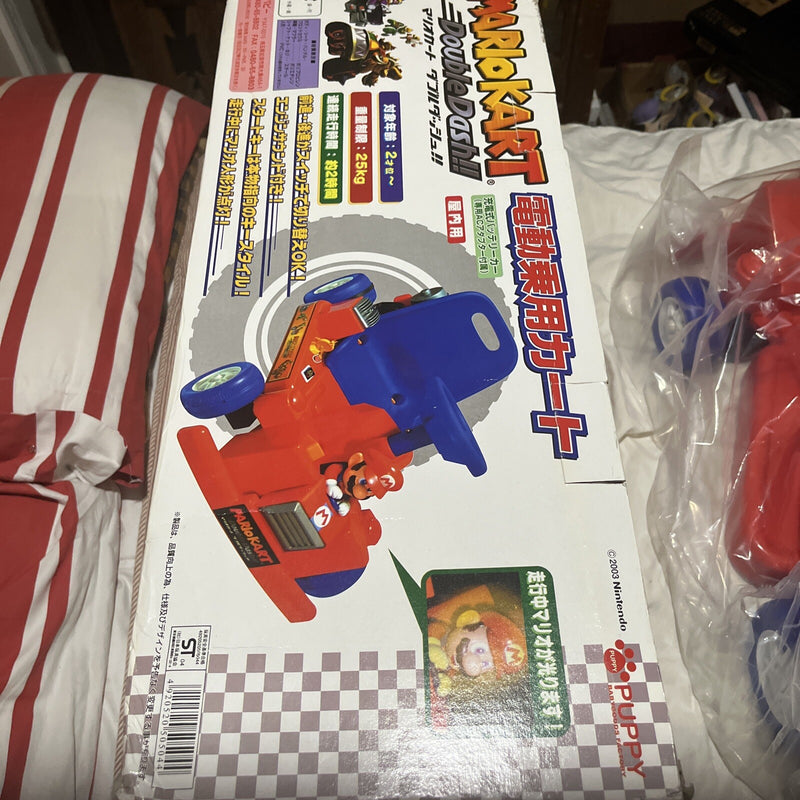 希少 Nintendoマリオカートダブルダッシュ電動ペダルカー2003 2003 Mario Kart Double Dash Full Size Electric Go Kart Ride On