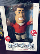 2003 Mr. Wonderful Interactive Doll in Red Shirt with Rose Design - 8 Phrases, Mint Condition Magic Cars Variant 0