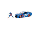 2006 Ford Mustang GT Diecast with Captain America Avengers Figurine Marvel S Magic Cars 2