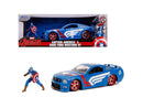 2006 Ford Mustang GT Diecast with Captain America Avengers Figurine Marvel S Magic Cars 3