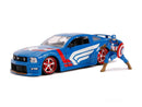2006 Ford Mustang GT Diecast with Captain America Avengers Figurine Marvel S Magic Cars 5