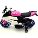 12V Pink Battery-Powered Kids Ride-On Motorcycle Car with Ducati Style Magic Cars 6