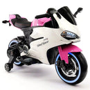 12V Pink Battery-Powered Kids Ride-On Motorcycle Car with Ducati Style Magic Cars 8