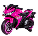 12V Pink Ride-On Motorcycle for Kids - Perfect for Boys and Girls