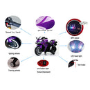 12V Purple Kids Electric Ride-On Dirt Motorcycle with Training Wheels Magic Cars 4