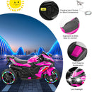 12V Electric Kids Ride-On Dirt Bike with 3 Wheels Pink Lighted Child Motorcycle Magic Cars 6
