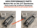 24V Faster Dynatrax Motor Compatible with Power Wheels Jeep Arctic Mustangs
