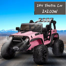 12V/24V Dual-Voltage Two-Seater Electric Ride-On Truck with LED Lights Magic Cars 15