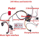 24 Volt Electric Kids Car DIY Modification Kit with Wires, Switch, and Remote Control Magic Cars 1