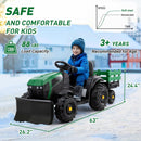 24VRide-OnSnowSUVToywithSnowPlowScoop
