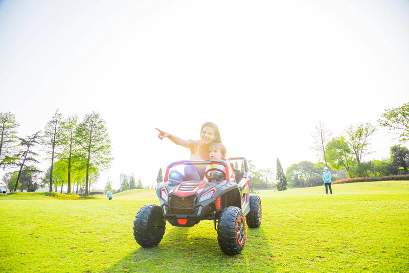 Electric 24V UTV Buggy for Kids with Rubber Tires