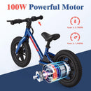 24V 100W Electric Balance Bicycle for Children Aged 3-5 with 12-Inch Inflatable Tires Magic Cars 2