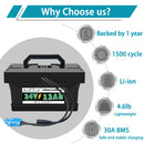 24V 12Ah Lithium Replacement Battery with 30A BMS for Kids Ride-On Cars Magic Cars 5