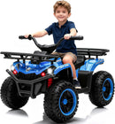 Blue 24V 160W Kids Off-Road ATV Electric Ride-On Car with LED Lights and Bluetooth Magic Cars 1