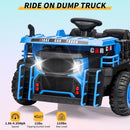 24V Electric Battery-Powered 2-Seat Kids Ride-On Dump Truck with Remote Control Shovel Magic Cars 4