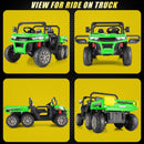24V 2-Seater 4WD Kids Ride-On Electric Dump Truck with Remote and Shovel Magic Cars 7