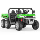 24V 2-Seater Electric Ride-On Dump Truck with Remote Control 4WD Power Wheels and MP3 Player Magic Cars 1
