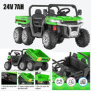 24V 2-Seater Electric Ride-On Dump Truck with Remote Control 4WD Power Wheels and MP3 Player Magic Cars Variant 0