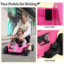 24V 2-Seater Electric Kids Go-Kart with Remote Control 4-Wheel Ride-On Toy for Ages 3-8 Years Magic Cars 4