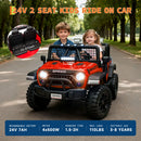 24V Dual-Seater Kids Electric Truck with Parental Remote Control and Dual Speed Settings Magic Cars 5