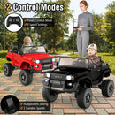 Black 24V Dual Mode 2-Seater Kids Ride-On Car with Remote Control Magic Cars 1