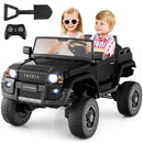 Black 24V Dual Mode 2-Seater Kids Ride-On Car with Remote Control Magic Cars 2