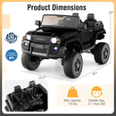 Black 24V Dual Mode 2-Seater Kids Ride-On Car with Remote Control Magic Cars 3