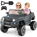 Black 24V Dual Mode 2-Seater Kids Ride-On Car with Remote Control Magic Cars 7