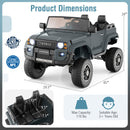 Black 24V Dual Mode 2-Seater Kids Ride-On Car with Remote Control Magic Cars 8