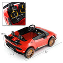 Lamborghini Licensed 24V Electric Ride-On Car for Kids - 2-Seater Red 4WD Magic Cars 3